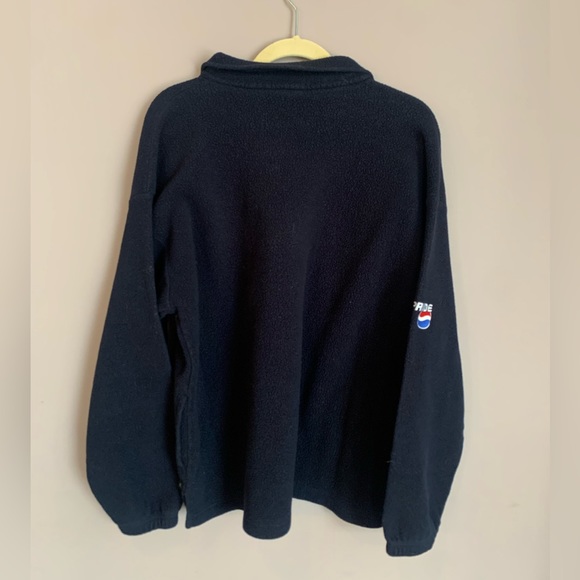 Vintage Pepsi-Cola Fleece Quarter Zip Sweater - Picture 2 of 6